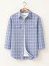 FOXEY Men Regular Fit Checkered Spread Collar Casual Shirt - Image 7