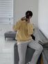 Eddicted Men Solid Collared Neck Grey Sweater - Image 8