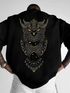 RUHZEEFA Men Graphic Print Round Neck Polycotton Black T-Shirt - Image 7