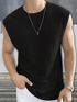 AZIZAN Men Black Cotton Blend Round Neck T-Shirt - Image 7