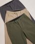 TheMutedThreads Pack of 3 Men Slim Fit Light Blue, Black, Dark Green Lycra Blend Trousers - Image 7