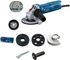 BOSCH GWS 800 Corded, M10 with 2 Cutting & 1 Grinding Wheel Angle Grinder 100 mm Wheel Diameter