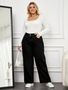 Curvy CLOSET Women Relaxed Fit High Rise Black Jeans