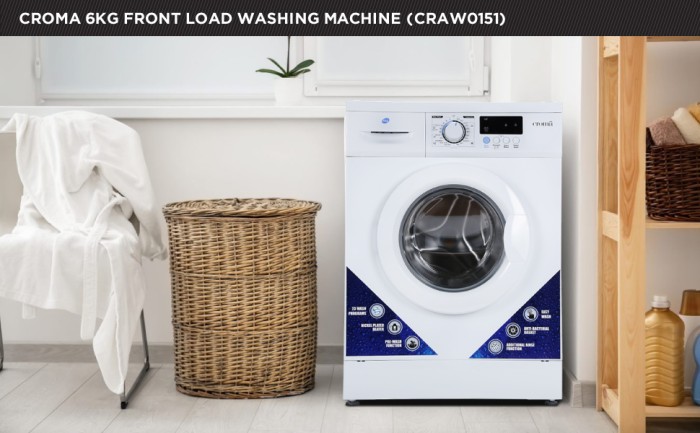 Croma front deals load washing machine