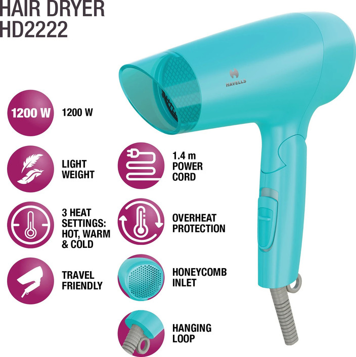 Amazon Syska Hair Dryer 1200w Foldable Ambrane Ahd 21 Hair Dryer