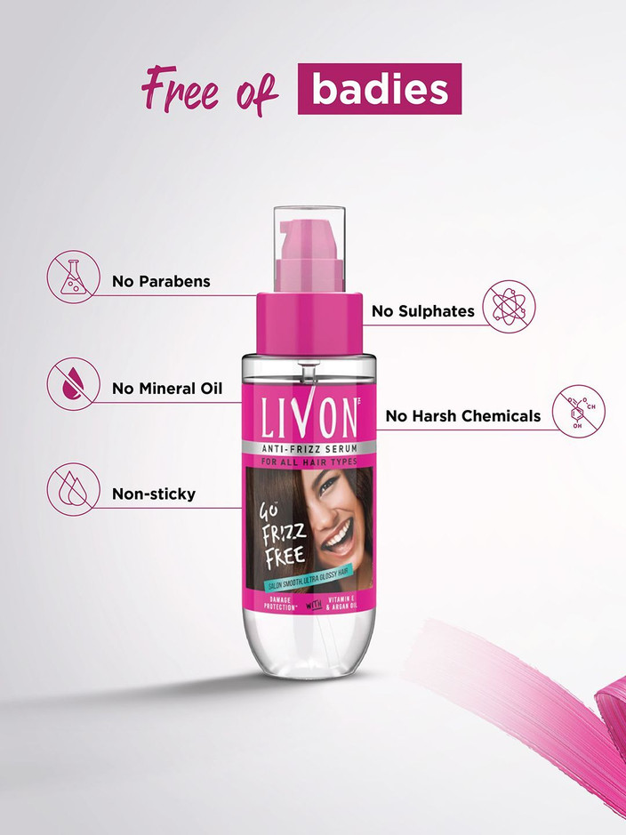 Livon Hair Hair Serum For Straight Hair Serum For Frizz-Free