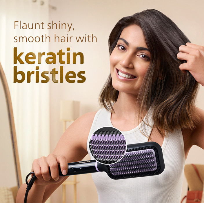 philips electric hair straightening brush