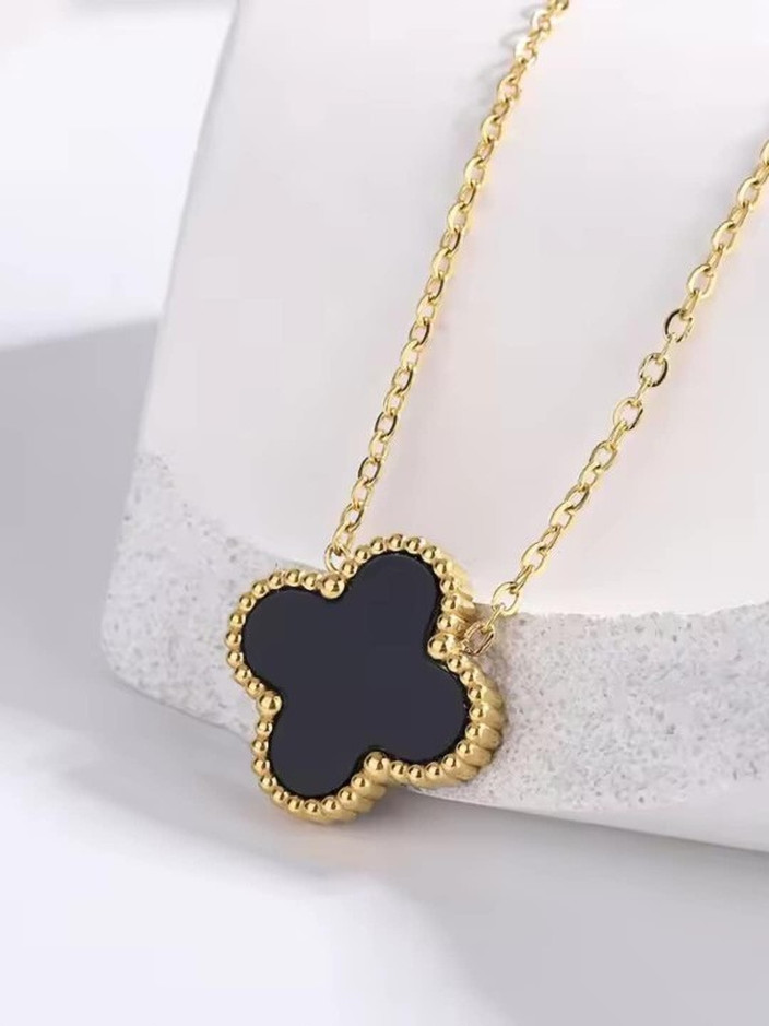 Flipkart Black Four Leaf Clover Necklace Winnifred Winnifred Anti