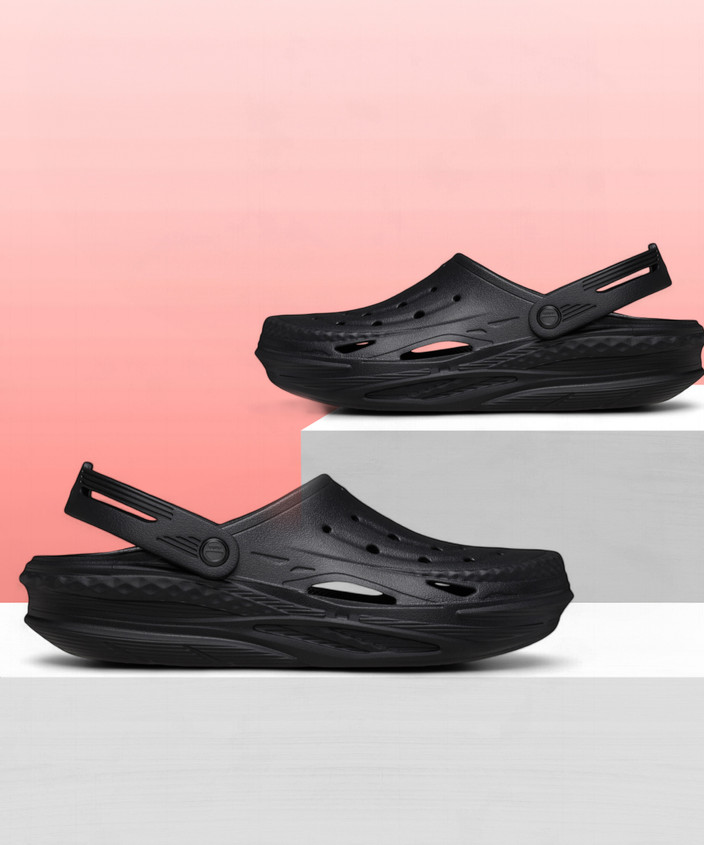 CROCS Men Off Grid Casual Sandal (Black 12)