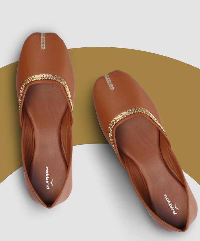 CATBIRD Punjabi Ethnic Jutis| Elegant Comfortable Mojari Jutis