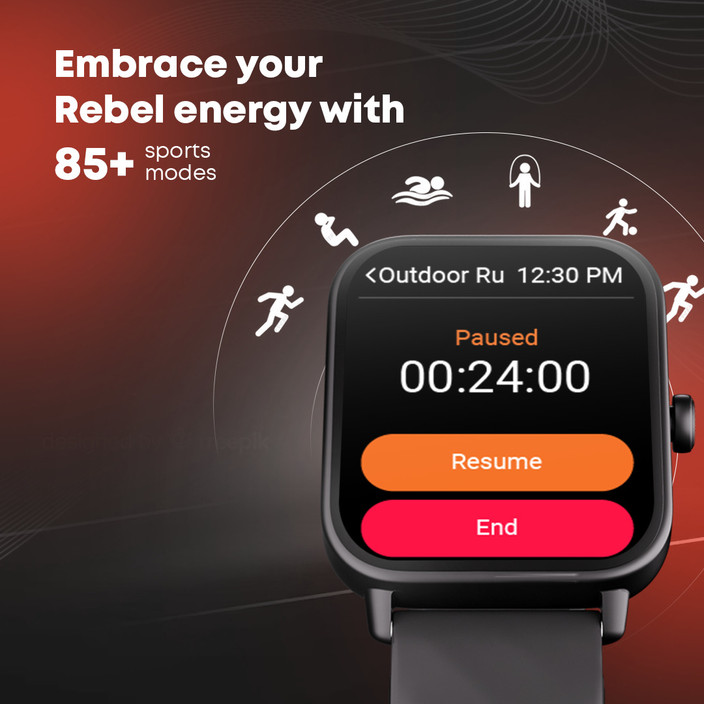 Fastrack Revolt Fast UI|Single Sync BT Calling