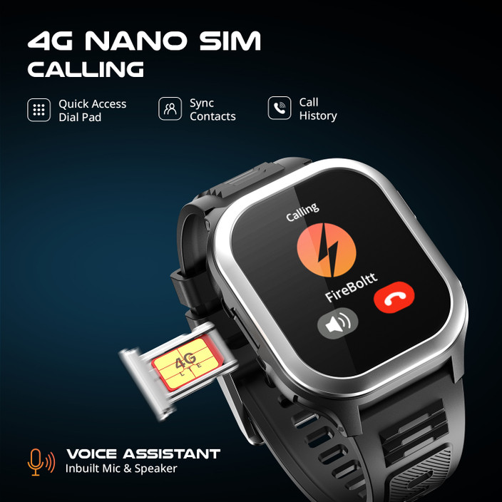 Gps Tracker Best 4g Smartwatch Under 10000 Fire-Boltt 4G Pro Volte