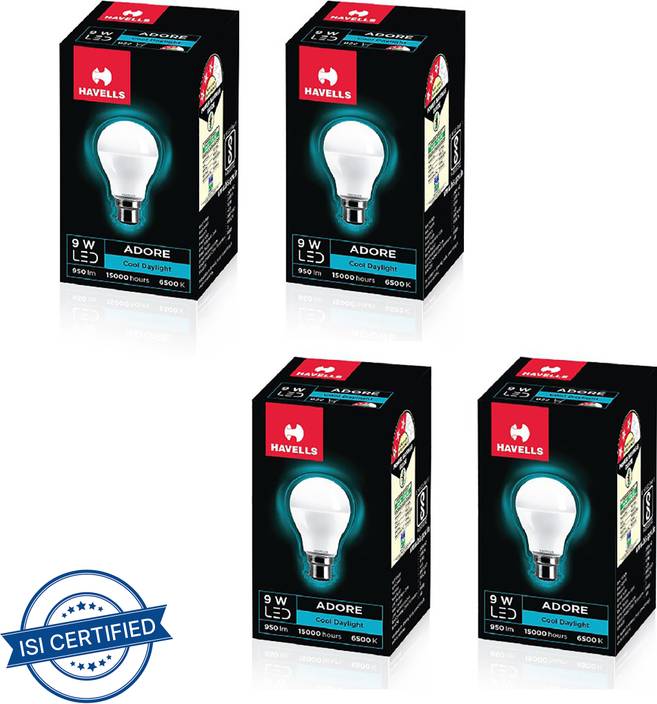 9 watt store led bulb havells