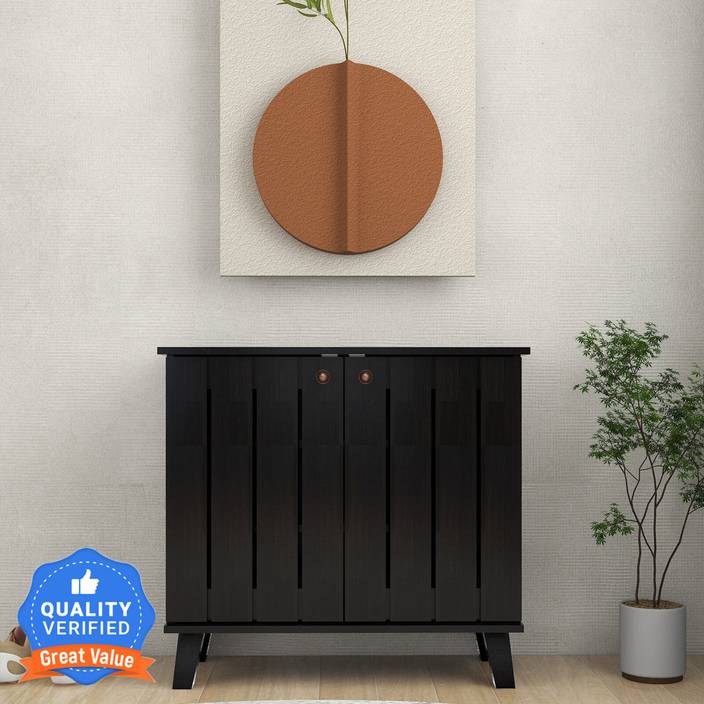 Mintwud from Pepperfry Juhani Wooden Door Cabinet/Shoe Rack For