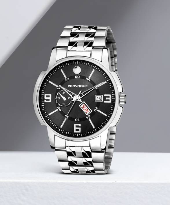 PROVOGUE Provogue Watch Sliver Chain Day Date Display Original Sliver Plated THE DEAL APP Get Best Deals Discounts Offers Coupons for Shopping in India