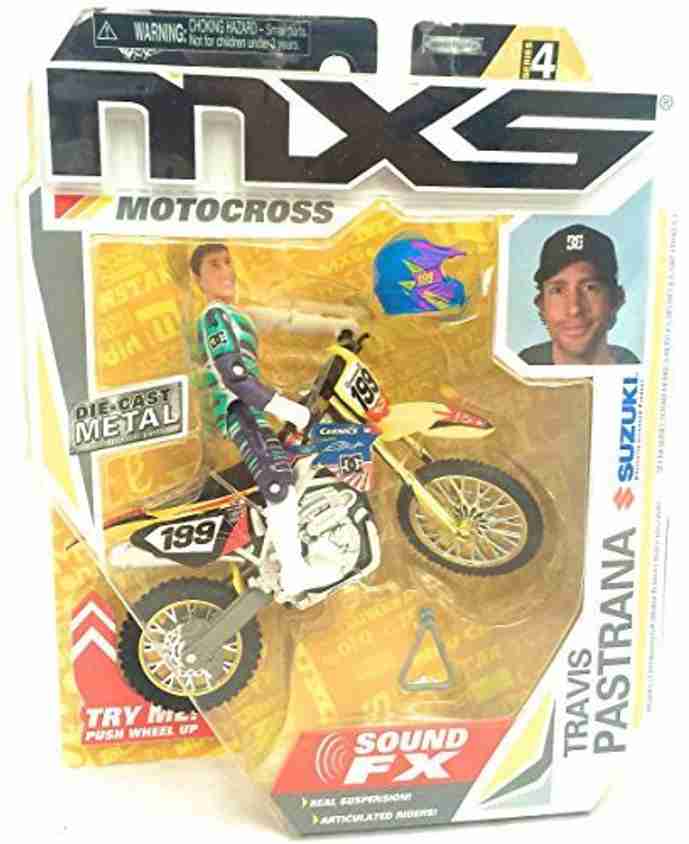 MXS TRAVIS PASTRANA　モトクロスフィギア Travis Pastrana MXS XS Road Champs Motocross Dirt Bike 2006