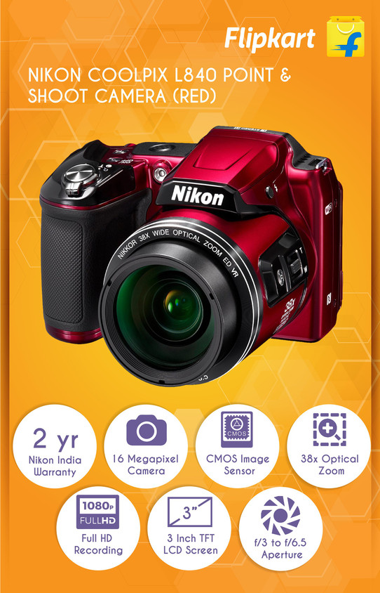 Nikon COOLPIX L840 Buy NIKON L840 Point Shoot