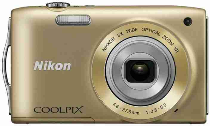 ジャング　ニコン Nikon COOLPIX S3300 ゴールド N.MINT] Nikon COOLPIX S3300 Gold Compact Digital Camera From