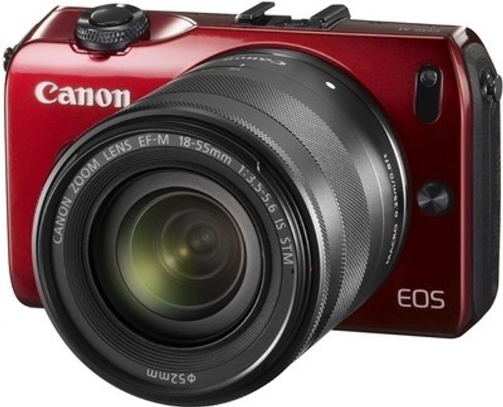 Canon EOS M レッド Canon EOS M Compact System Camera Body Red set W. 90EX Flash
