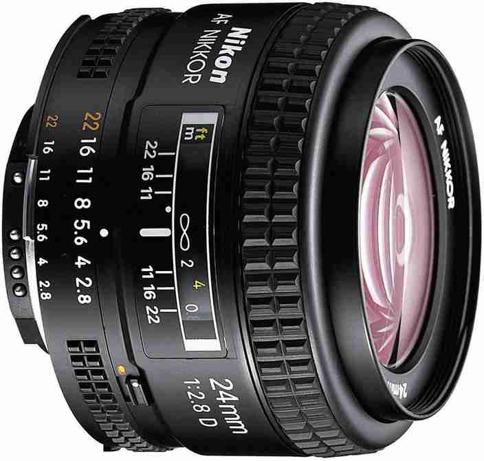極美品 Nikon AF Nikkor 24mm F2.8 NIKON AF NIKKOR 24mm f/2.8D    Wide-angle Prime Lens - NIKON