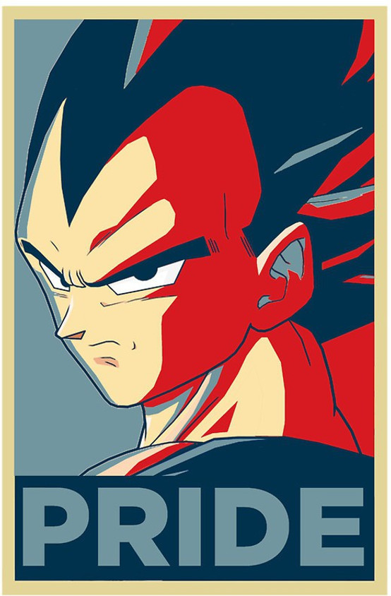 Aquire Large PVC Vegeta Pride Poster and Sticker For Wall Decor and Dragon  ball Fanverse Paper Print - Comics posters in India - Buy art, film,  design, movie, music, nature and educational