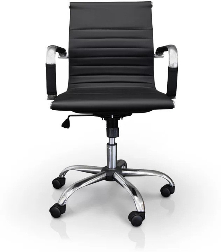 Leather Steel Conference Office Chair Finch Fox Low Back PU