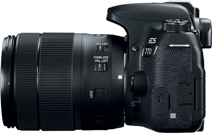 Canon EOS 77D DSLR Camera Body with Single Lens: EF-S18-135 IS USM