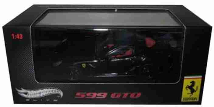 HOT WHEELS Ferrari 599 Gto Black Elite Edition 1/43 Diecast