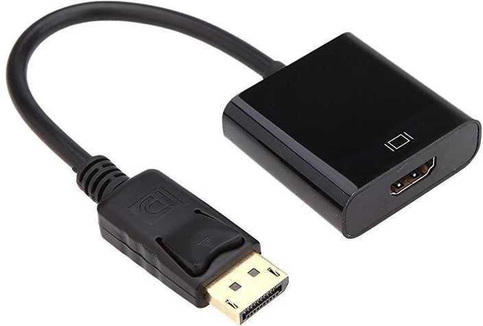 microware HDMI Cable m Display Port DP Male to HDMI Female Adapter Cable for DELL HP AMD