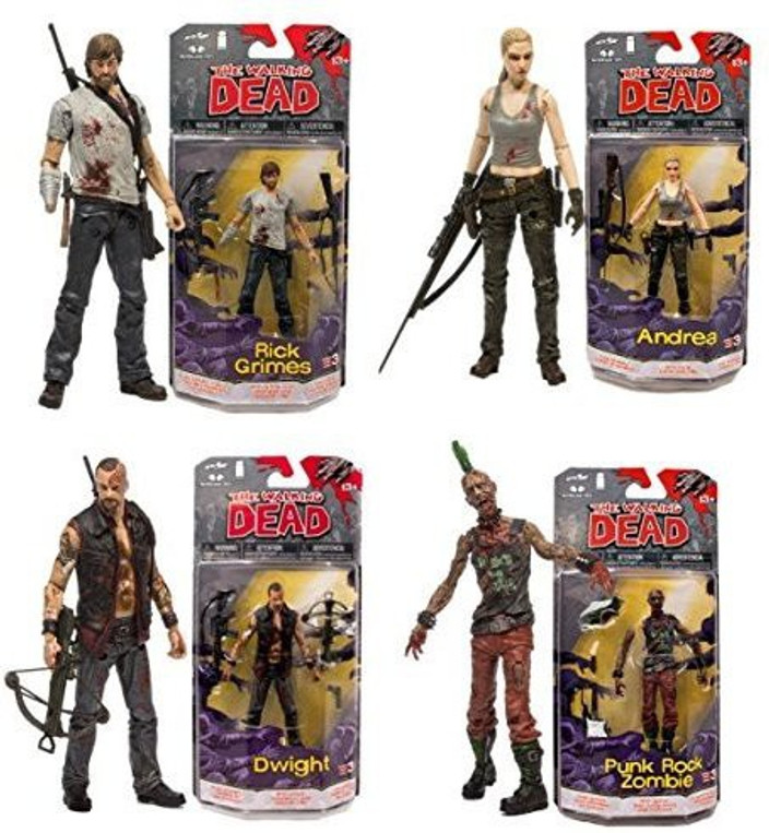 McFarlane Toys The Walking Dead Comic Book Series 3 Set of 4