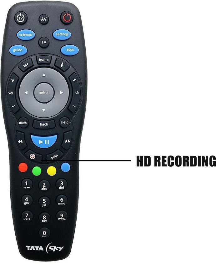 Tata Sky 100% Original HD+ Tata Sky Setop Box, Tata Sky HD Remote