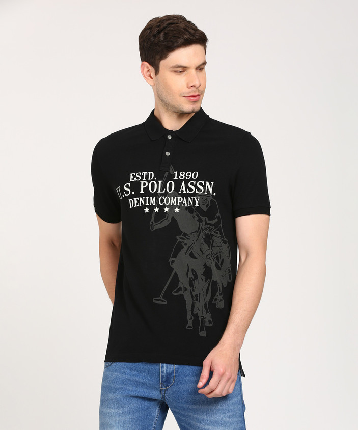 Jeans Us Polo Assn Shirts Flipkart POLO Graphic Print Men Polo