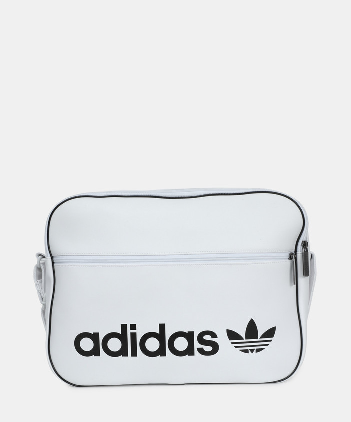 バッグ Vintage 80s adidas sling bag messenger Adidas Originals Unisex Messenger Bag Blue Trefoil Logo
