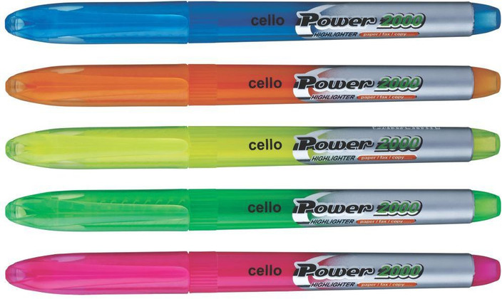 Flipkart Cello Highlighter Pen Price Cello Power Line Highlighter