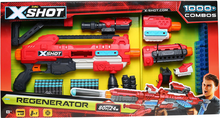 XSHOT ガン　セット Amazon | X-Shot 高速充填スキン ハイパーロード (2パック) ZURU