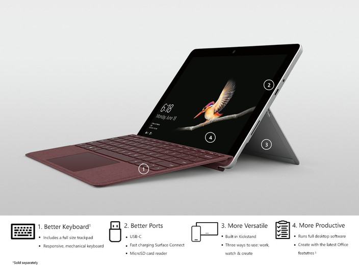 KB付　SURFACE GO 4415Y RAM:4GB SSD:64GB Amazon.com : Microsoft Surface Go (Intel Pentium Gold, 4GB
