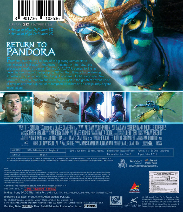 James Cameron Watch Avatar Online Avatar (Blu-ray 3D Blu-ray