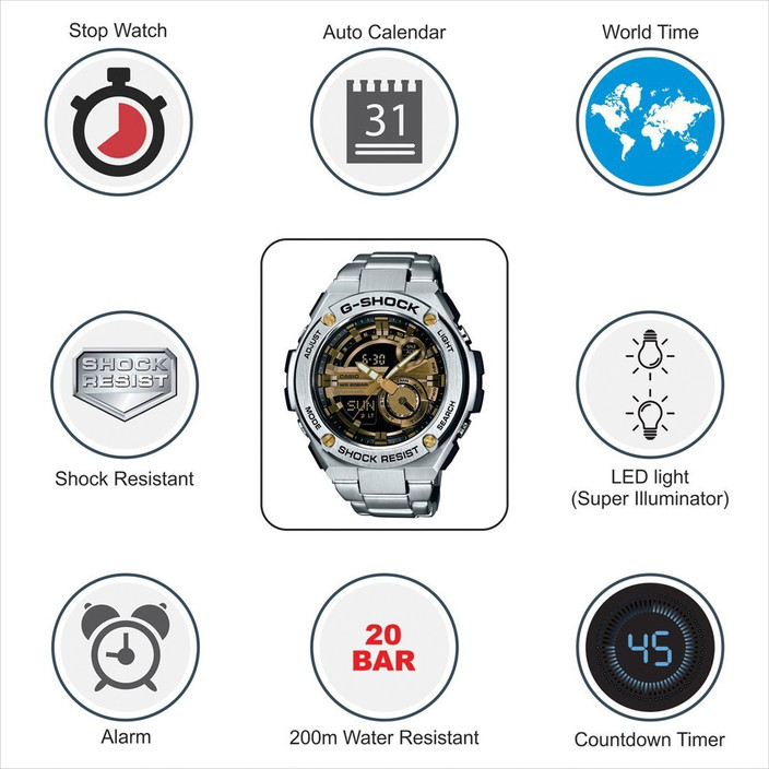 CASIO GST-210D-9ADR G-Shock ( GST-210D-9ADR ) Analog-Digital
