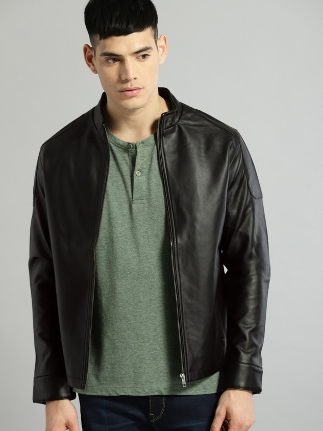 Roadster Full Sleeve Solid Men Jacket