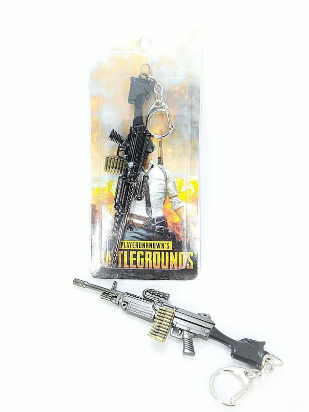 M249 Pubg Pistol Keychain EDUST PUBG Real 3D Metal Body