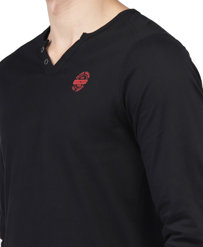 ◆LEE◆ Henry neck t-shirt black T-shirt Lee POCKET TEE 112115058 L63JFQ01 Black | JeansOriginal
