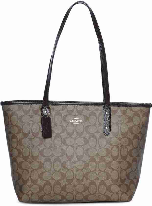 Buy COACH Women Brown Shoulder Bag Khaki Online Best Price in