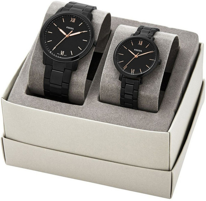 Leather Fossil Couple Watch Original Price Gift Set Fossil Watch