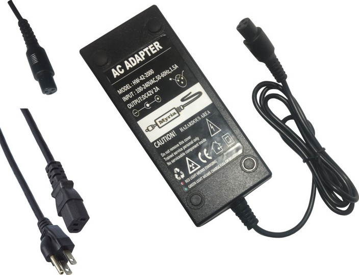 Myria Lithium Battery Charger, 42_V/2_A Compatible with Razor Two Wheels  Electric Scooters, Swagtron T1, T3, T6, Swagway X1, IO Hawk having Mini