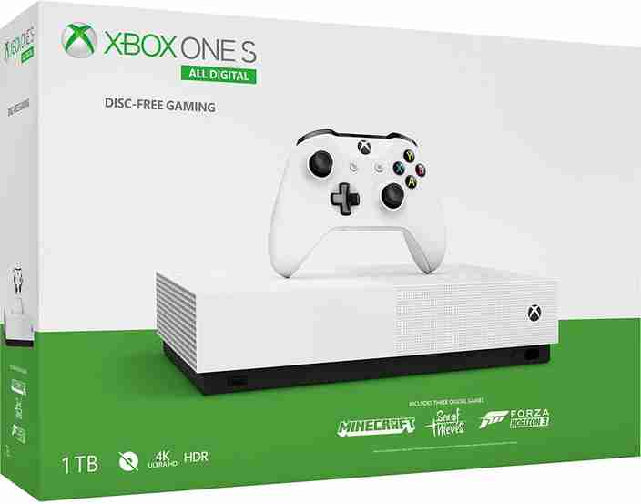 MICROSOFT Xbox One S - All Digital Edition 1 TB with Minecraft