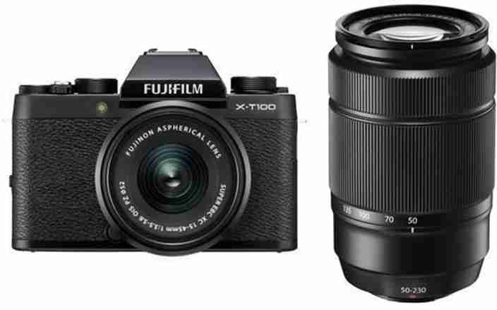 FUJIFILM X-T100 Mirrorless Camera Dual Kit with 15-45mm + 50-230mm