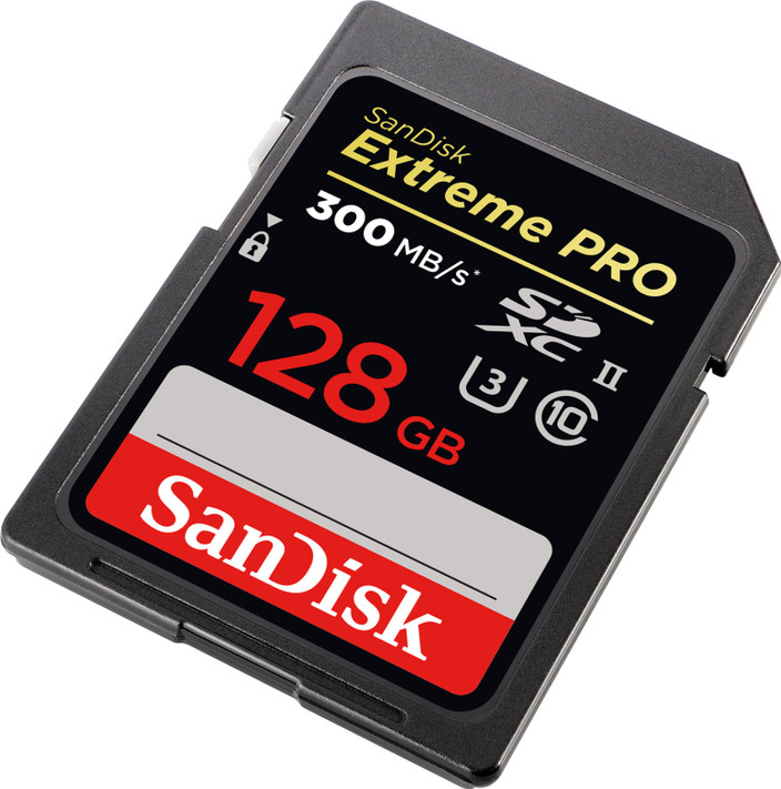 SanDisk SDSDXPK-128G-GN4IN Extreme Pro 128 GB SDXC Class 10 300 Mbps Memory Card Compatible with Camera, Tablet, Mobile