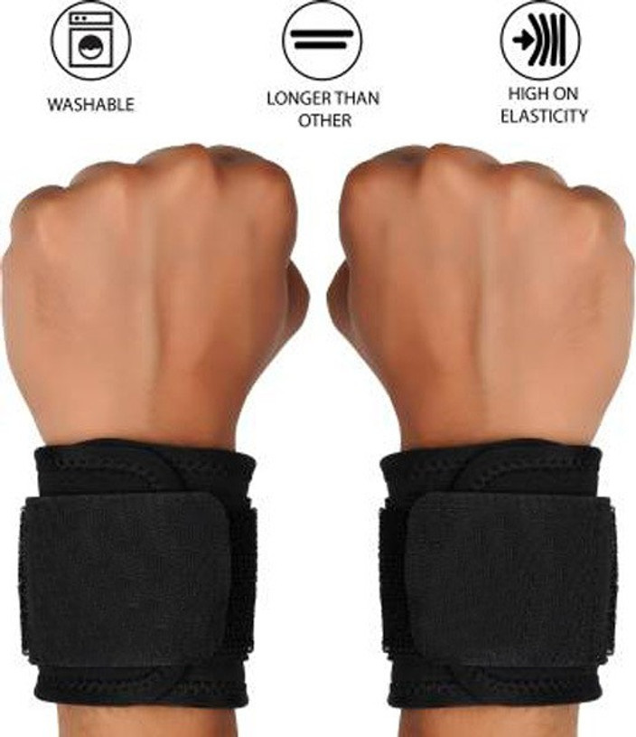 Gymwar Boxing Hand Wraps Flipkart GymWar WRIST SUPPORT BLACK (Pair