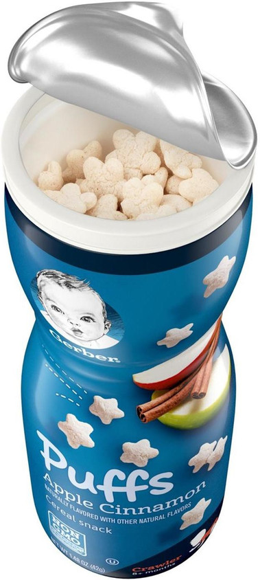 Cereal Snack Banana Puffs Baby Food GERBER Baby Puffs 42 G