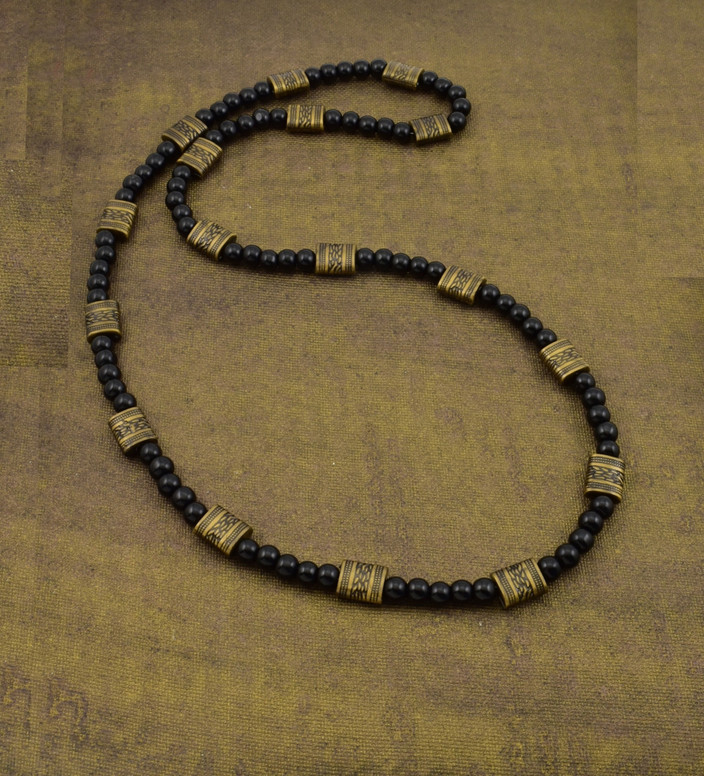 HIGH TRENDZ Hand Crafted Long Fussion Chain/Necklace With Beads